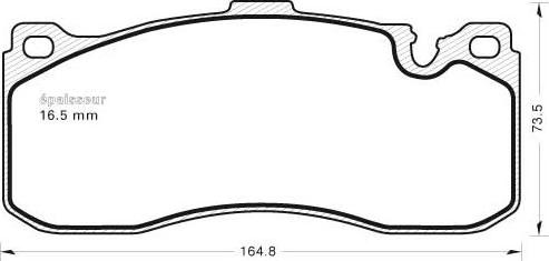 MGA 985 - Bremžu uzliku kompl., Disku bremzes www.autospares.lv