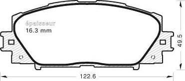 MGA 982 - Bremžu uzliku kompl., Disku bremzes autospares.lv