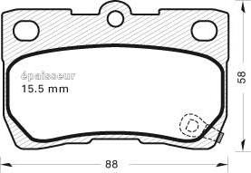 Valeo 670888 - Bremžu uzliku kompl., Disku bremzes www.autospares.lv