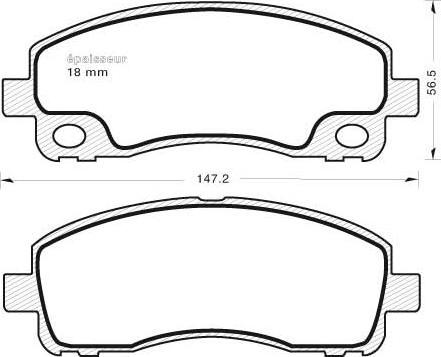 MGA 930 - Bremžu uzliku kompl., Disku bremzes www.autospares.lv