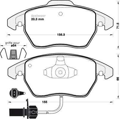 MGA 931 - Bremžu uzliku kompl., Disku bremzes autospares.lv