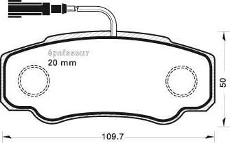 MGA 937 - Brake Pad Set, disc brake www.autospares.lv