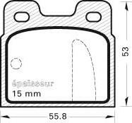 BOSCH 424 408B - Тормозные колодки, дисковые, комплект www.autospares.lv