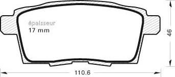 Magneti Marelli 600000100490 - Bremžu uzliku kompl., Disku bremzes autospares.lv