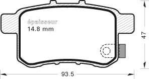 MGA 979 - Bremžu uzliku kompl., Disku bremzes www.autospares.lv