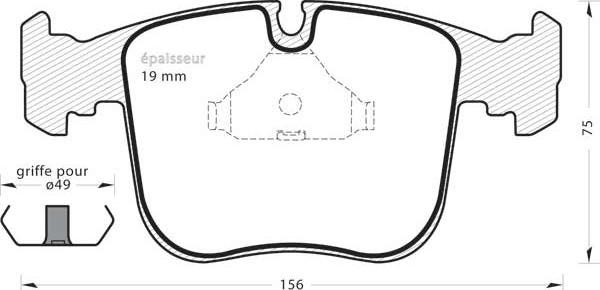 MGA 494 - Brake Pad Set, disc brake www.autospares.lv