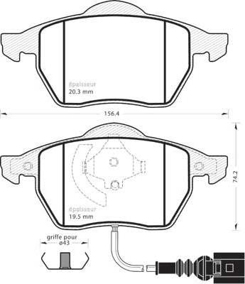 MGA 495 - Тормозные колодки, дисковые, комплект www.autospares.lv