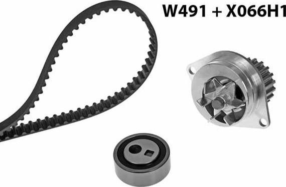 MGA 491K3 - Water Pump & Timing Belt Set www.autospares.lv