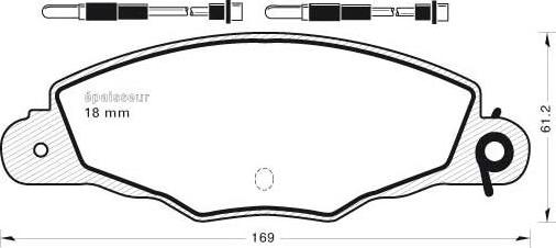 MGA 444 - Bremžu uzliku kompl., Disku bremzes autospares.lv