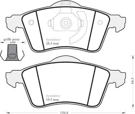 Metelli 822-263-0 - Bremžu uzliku kompl., Disku bremzes autospares.lv