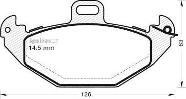 MGA 442 - Brake Pad Set, disc brake www.autospares.lv