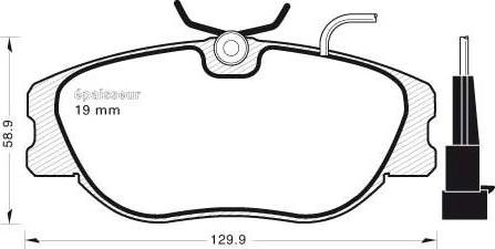 MGA 455 - Brake Pad Set, disc brake www.autospares.lv