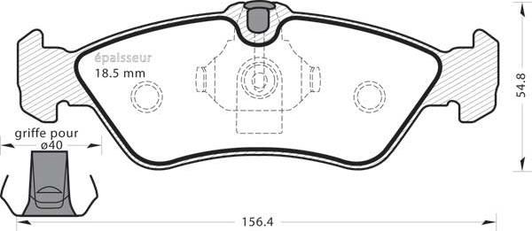 MGA 451 - Brake Pad Set, disc brake www.autospares.lv