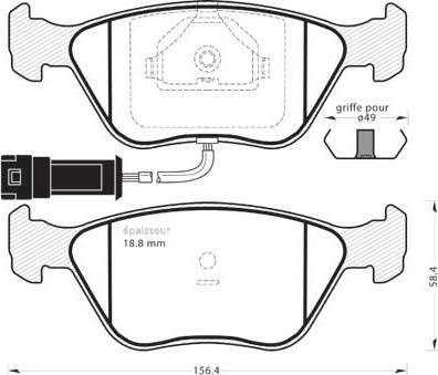 MGA 400 - Bremžu uzliku kompl., Disku bremzes www.autospares.lv