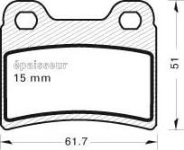 MGA 401 - Тормозные колодки, дисковые, комплект www.autospares.lv