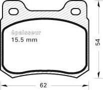 MGA 408 - Bremžu uzliku kompl., Disku bremzes www.autospares.lv