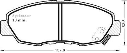 MGA 414 - Brake Pad Set, disc brake www.autospares.lv