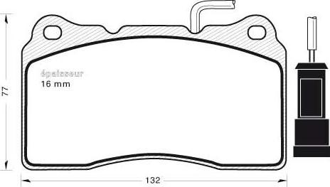 GMC 2309201 - Bremžu uzliku kompl., Disku bremzes www.autospares.lv