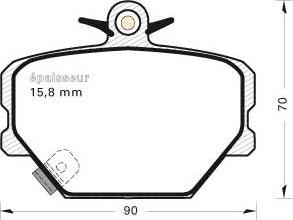 GMC 2199901 - Тормозные колодки, дисковые, комплект www.autospares.lv