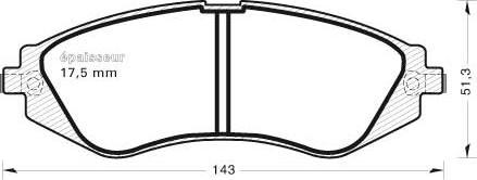 MGA 483 - Тормозные колодки, дисковые, комплект www.autospares.lv