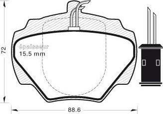 MGA 439 - Тормозные колодки, дисковые, комплект www.autospares.lv