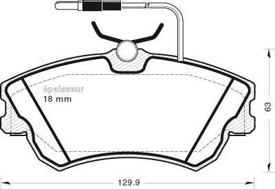 Remsa 834.01 - Bremžu uzliku kompl., Disku bremzes autospares.lv