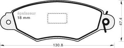 MGA 426 - Bremžu uzliku kompl., Disku bremzes autospares.lv