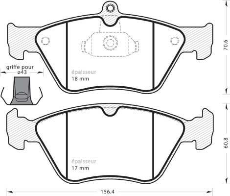 TRW Engine Component GDB1166 - Bremžu uzliku kompl., Disku bremzes www.autospares.lv