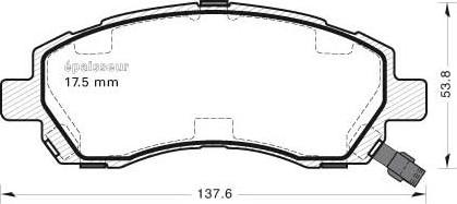 MGA 474 - Brake Pad Set, disc brake www.autospares.lv