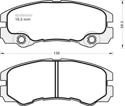 Valeo 670661 - Bremžu uzliku kompl., Disku bremzes www.autospares.lv