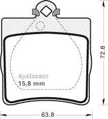 MGA 542 - Bremžu uzliku kompl., Disku bremzes www.autospares.lv