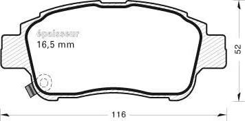 Magneti Marelli 363916060998 - Тормозные колодки, дисковые, комплект www.autospares.lv