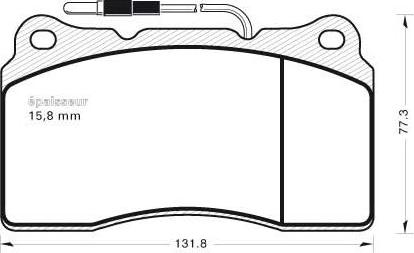 MGA 558 - Brake Pad Set, disc brake www.autospares.lv