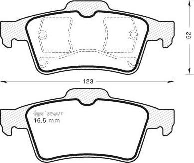 MGA 557 - Тормозные колодки, дисковые, комплект www.autospares.lv