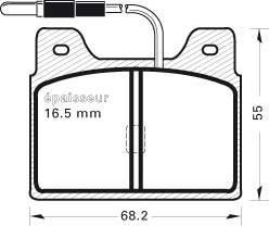 FTE BL1045A2 - Тормозные колодки, дисковые, комплект www.autospares.lv