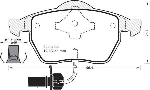 MGA 589 - Bremžu uzliku kompl., Disku bremzes www.autospares.lv