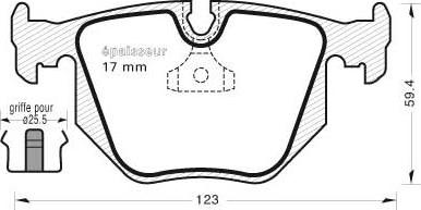 Textar 21282 173 0 5 - Brake Pad Set, disc brake www.autospares.lv