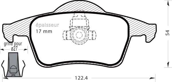 MGA 538 - Bremžu uzliku kompl., Disku bremzes autospares.lv