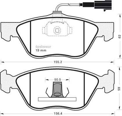 MGA 533 - Тормозные колодки, дисковые, комплект www.autospares.lv