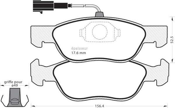 Lucas Electrical GDB1387 - Bremžu uzliku kompl., Disku bremzes autospares.lv