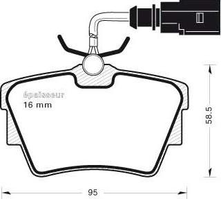 MGA 522 - Brake Pad Set, disc brake www.autospares.lv