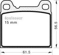 MGA 573 - Brake Pad Set, disc brake www.autospares.lv