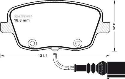 MGA 648 - Тормозные колодки, дисковые, комплект www.autospares.lv