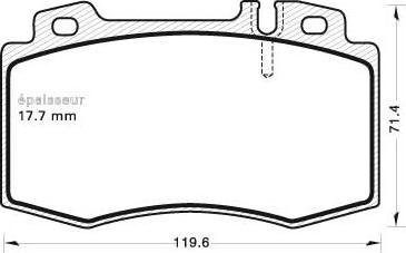 MGA 642 - Bremžu uzliku kompl., Disku bremzes autospares.lv