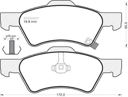 MGA 654 - Bremžu uzliku kompl., Disku bremzes www.autospares.lv