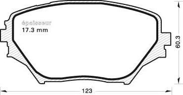 MGA 656 - Тормозные колодки, дисковые, комплект www.autospares.lv