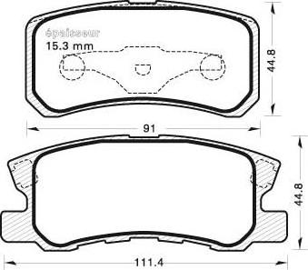 MGA 652 - Bremžu uzliku kompl., Disku bremzes www.autospares.lv