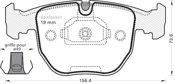 MGA 605 - Bremžu uzliku kompl., Disku bremzes www.autospares.lv