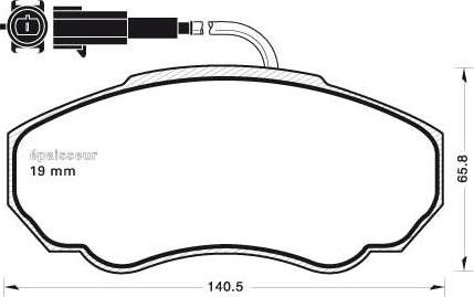 MGA 689 - Тормозные колодки, дисковые, комплект www.autospares.lv