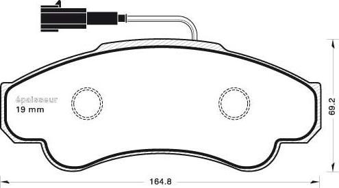 MGA 688 - Brake Pad Set, disc brake www.autospares.lv